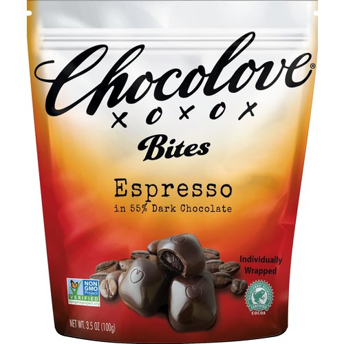 Chocolove Dark Chocolate Espresso Bites, 3.5 oz Chocolove Dark Chocolate Espresso Bites, 3.5 oz