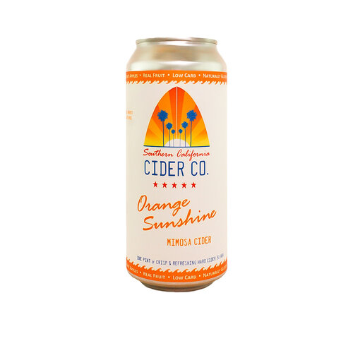 Southern California Cider "Orange Sunshine" Mimosa Cider 16oz Can - Los Angeles, CA Southern California Cider "Orange Sunshine" Mimosa Cider 16oz Can - Los Angeles, CA