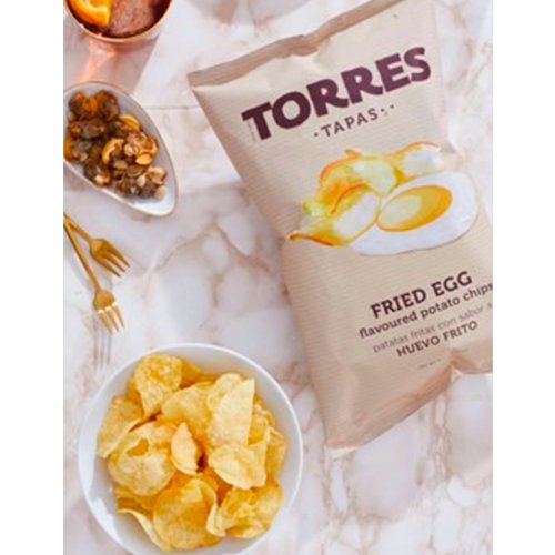 Torres Fried Egg Potato Chips 4.41oz, Spain