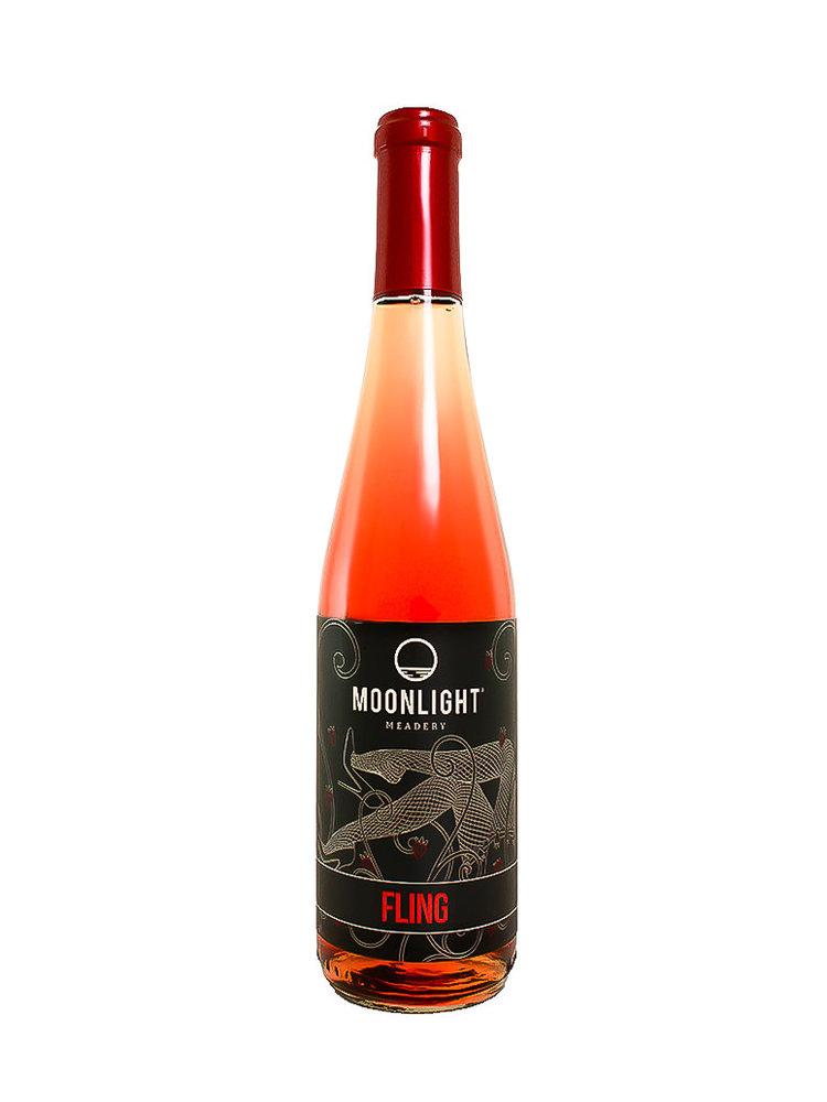 Moonlight Meadery "Fling" Strawberry and Rhubarb Mead 375ml bottle - Londonderry, NH