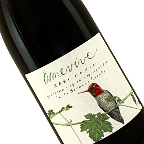 Amevive 2021 "Ravie" Grenache-Syrah-Mourvedre, Santa Barbara County Amevive 2021 "Ravie" Grenache-Syrah-Mourvedre, Santa Barbara County