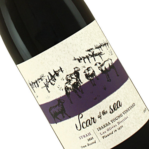 Scar of the Sea 2021 Syrah, Ibarra Young Vineyard, Los Olivos, California Scar of the Sea 2021 Syrah, Ibarra Young Vineyard, Los Olivos, California
