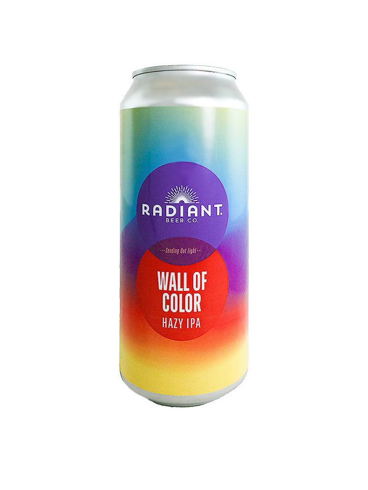 Radiant Beer Co. "Wall Of Color" Hazy IPA 16oz can - Anaheim, CA