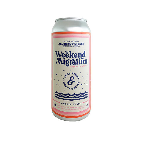 Alvarado Strret Brewery "Weekend Migration" West Coast IPA 16oz can - Salinas, CA Alvarado Strret Brewery "Weekend Migration" West Coast IPA 16oz can - Salinas, CA