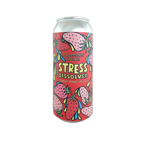Common Space Brewery "Stress Dissolver" Strawberry Lemonade Soured Ale 16oz can - Hawthorne, CA