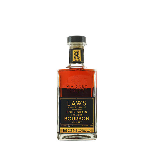 Laws Whiskey House Four Grain Straight Bourbon Whiskey Bonded Aged 8 Years, Denver, Colorado Laws Whiskey House Four Grain Straight Bourbon Whiskey Bonded Aged 8 Years, Denver, Colorado
