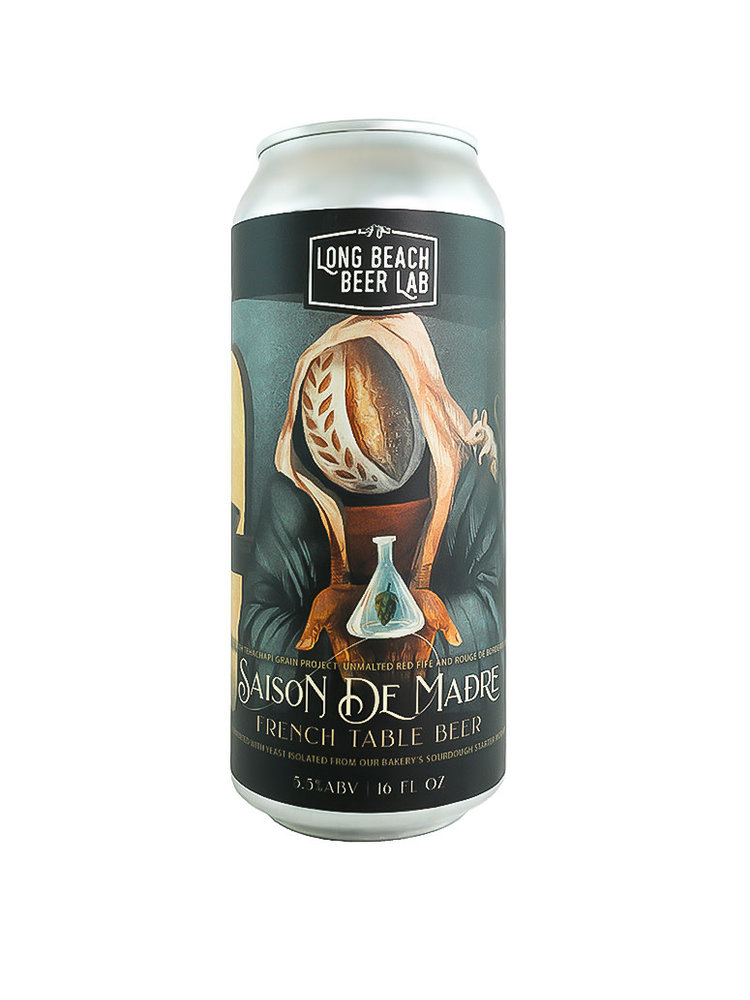 Long Beach Beer Lab "Saison De Madre" French Table Beer 16oz can - Long Beach, CA