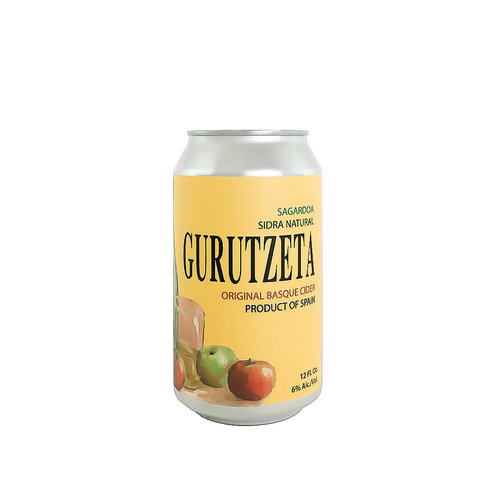 Gurutzeta Sagardoa Original Basque Cider 12oz can - Spain