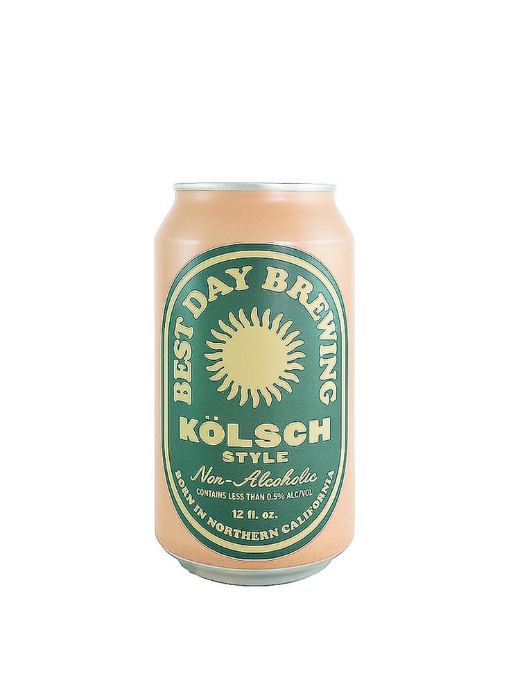 Best Day Brewing "Kolsch Style" Non-Alcoholic 12oz can - Sausalito, CA