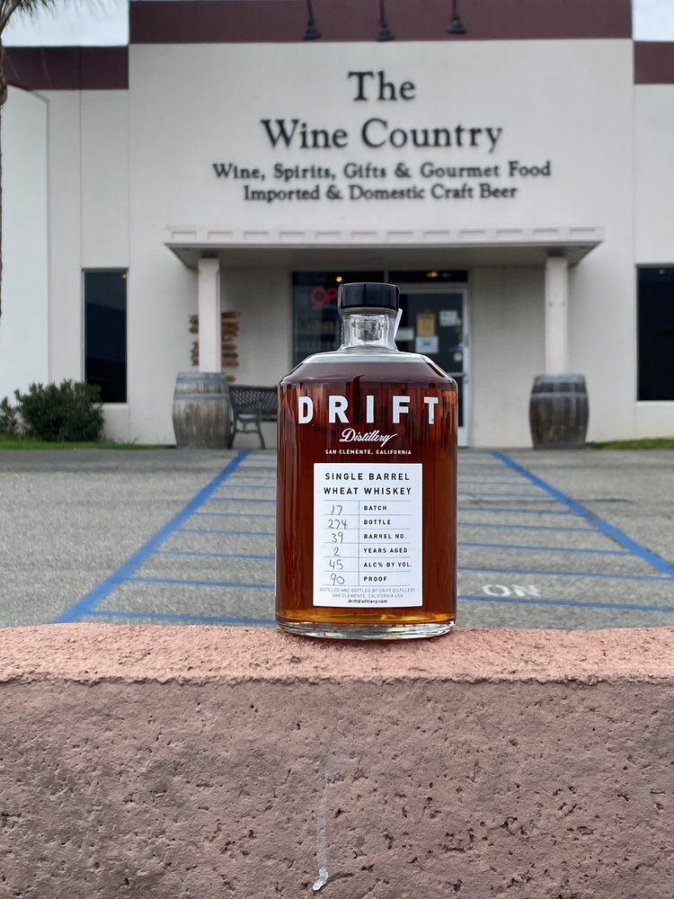 Drift Distillery Single Barrel Wheat Whiskey, San Clemente, CA