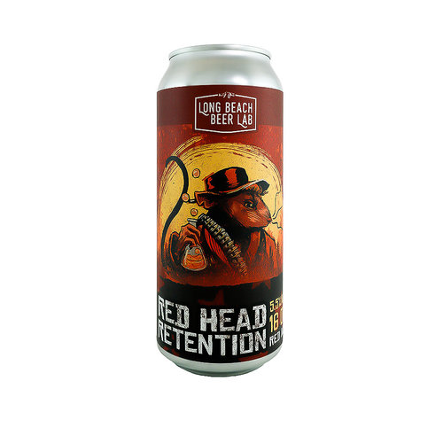 Long Beach Beer Lab "Red Head Retention" Red Ale 16oz can - Long Beach, CA Long Beach Beer Lab "Red Head Retention" Red Ale 16oz can - Long Beach, CA