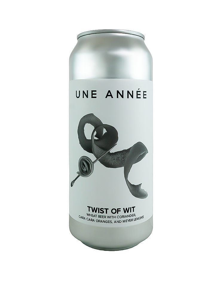 Une Annee "Twist Of Wit" Wheat Beer 16oz can - Niles, IL