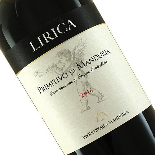 Produttori di Manduria 2017 Primitivo di Manduria Lirica, Puglia Italy Produttori di Manduria 2017 Primitivo di Manduria Lirica, Puglia Italy