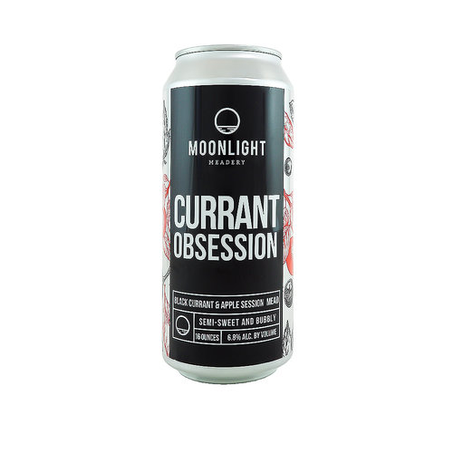 Moonlight Meadery "Currant Obsession" Semi-Sweet and Bubbly 16oz can - Londonderry, NH Moonlight Meadery "Currant Obsession" Semi-Sweet and Bubbly 16oz can - Londonderry, NH