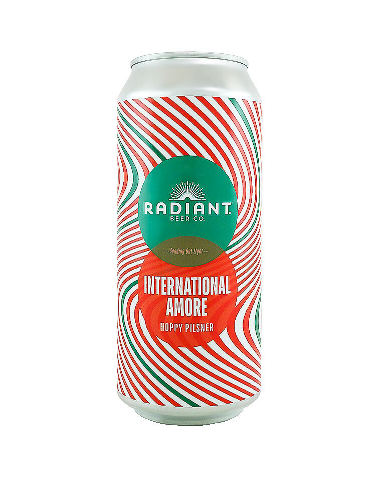 Radiant Beer "International Amore" Hoppy Pilsner 16oz Can - Anaheim, CA