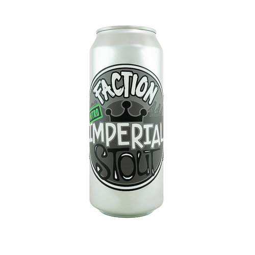 Faction Brewing "Nitro" Imperial Stout 16oz can - Alameda, CA Faction Brewing "Nitro" Imperial Stout 16oz can - Alameda, CA