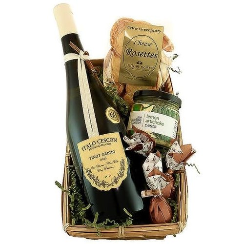 Italo Cescon Pinot Grigio Single-Bottle Gift Basket Italo Cescon Pinot Grigio Single-Bottle Gift Basket
