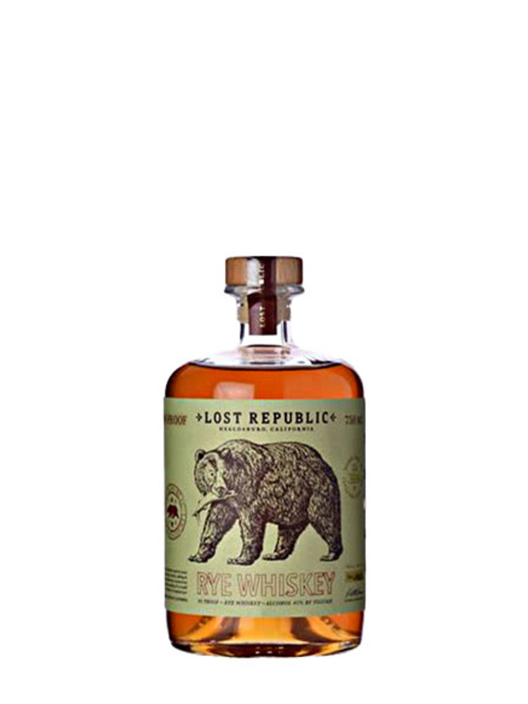 Lost Republic Rye Whiskey, Sonoma County