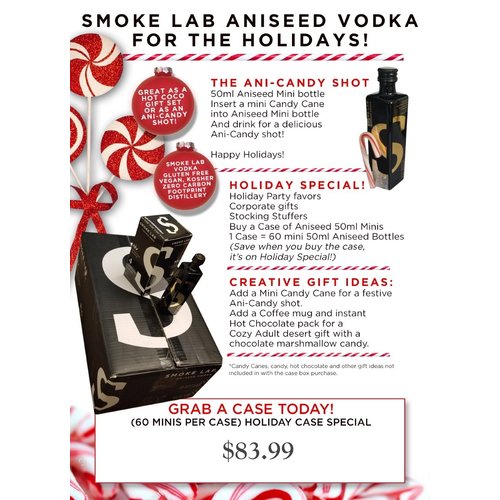 Smoke Lab Aniseed Flavored Vodka  full case special 50ml