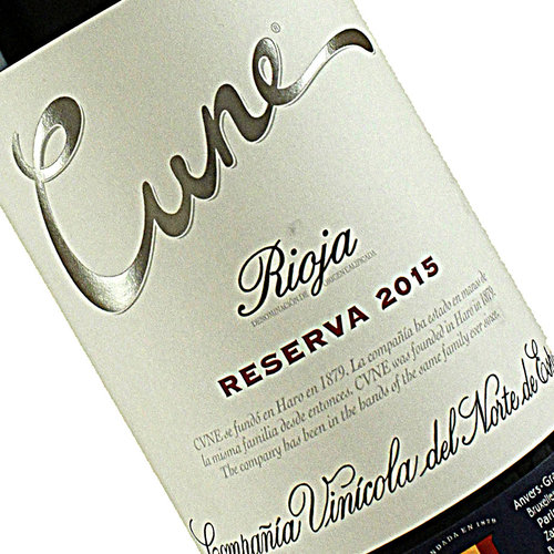 Cune 2015 Rioja Reserva 3L Double Magnum, Spain Cune 2015 Rioja Reserva 3L Double Magnum, Spain