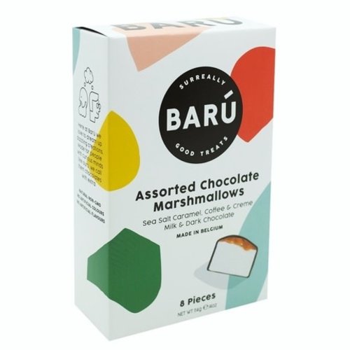 Baru Assorted Chocolate Marshmallows, 8-pc box, 4 oz Baru Assorted Chocolate Marshmallows, 8-pc box, 4 oz
