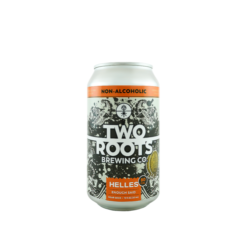 Two Roots Brewing "Enough Said" Non-Alcohol Helles 12oz can - San Diego, CA Two Roots Brewing "Enough Said" Non-Alcohol Helles 12oz can - San Diego, CA