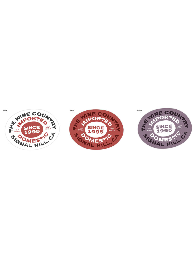 Sticker- Red/ White/ or Purple