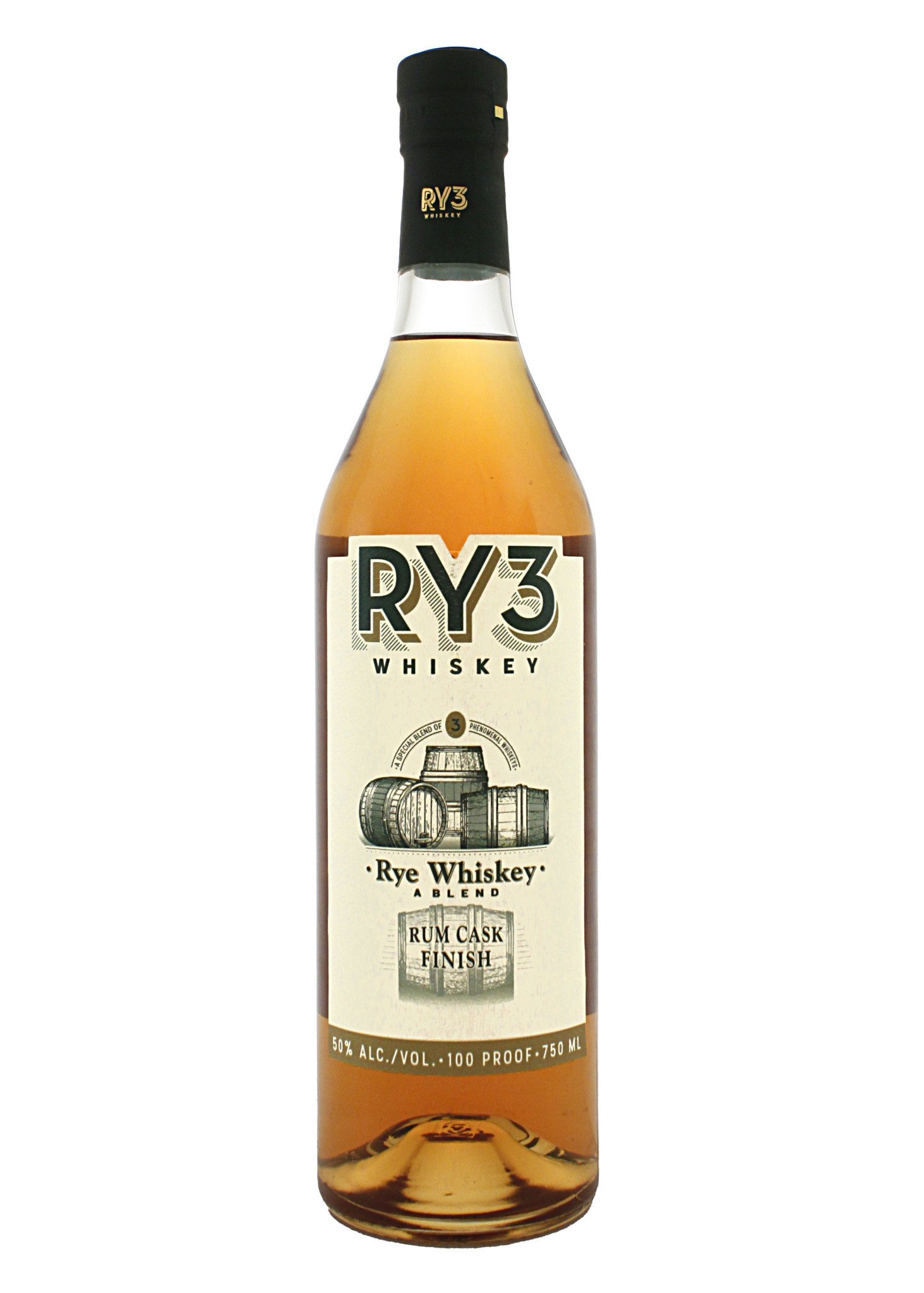 RY3 Whiskey Rye Whiskey Rum Cask Finish, Virginia Beach, Virginia - The  Wine Country