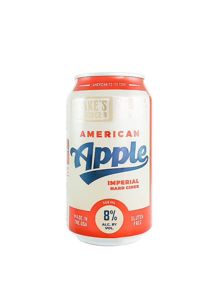 Blake's Hard Cider "American Apple" Imperial Hard Cider 12oz can - Armada, MI