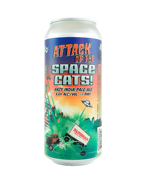 Paperback Brewing Company "Attack Of The Space Cats" Hazy India Pale Ale 16oz can - Glendale, CA