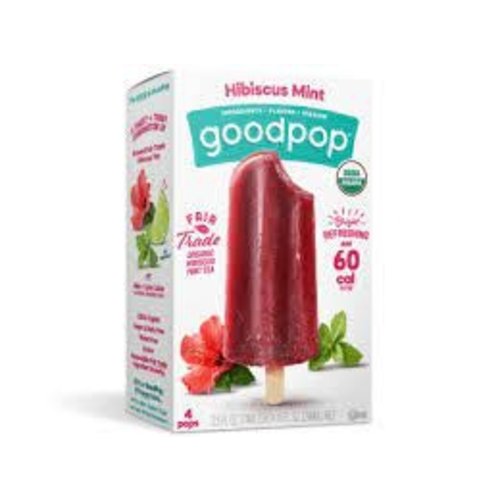 Goodpop Hibiscus Mint Frozen Bars, Austin, Texas 4 pack Goodpop Hibiscus Mint Frozen Bars, Austin, Texas 4 pack