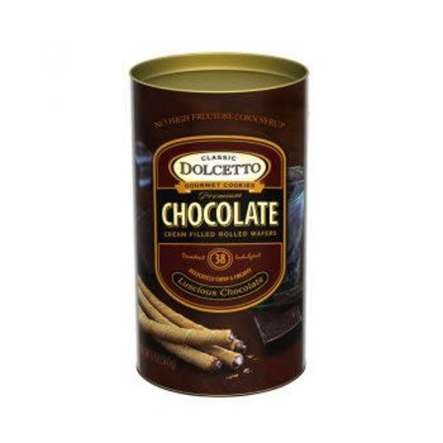 Dolcetto Chocolate Rolled Wafers 12oz, Italy