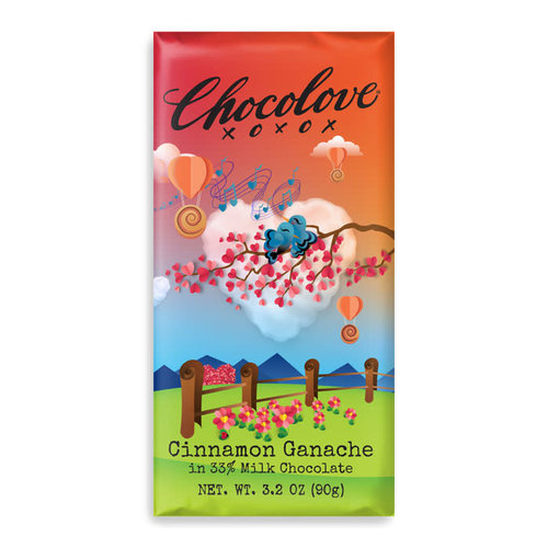 Chocolove Cinnamon Ganache in 33% Milk Chocolate Bar, Boulder Chocolove Cinnamon Ganache in 33% Milk Chocolate Bar, Boulder