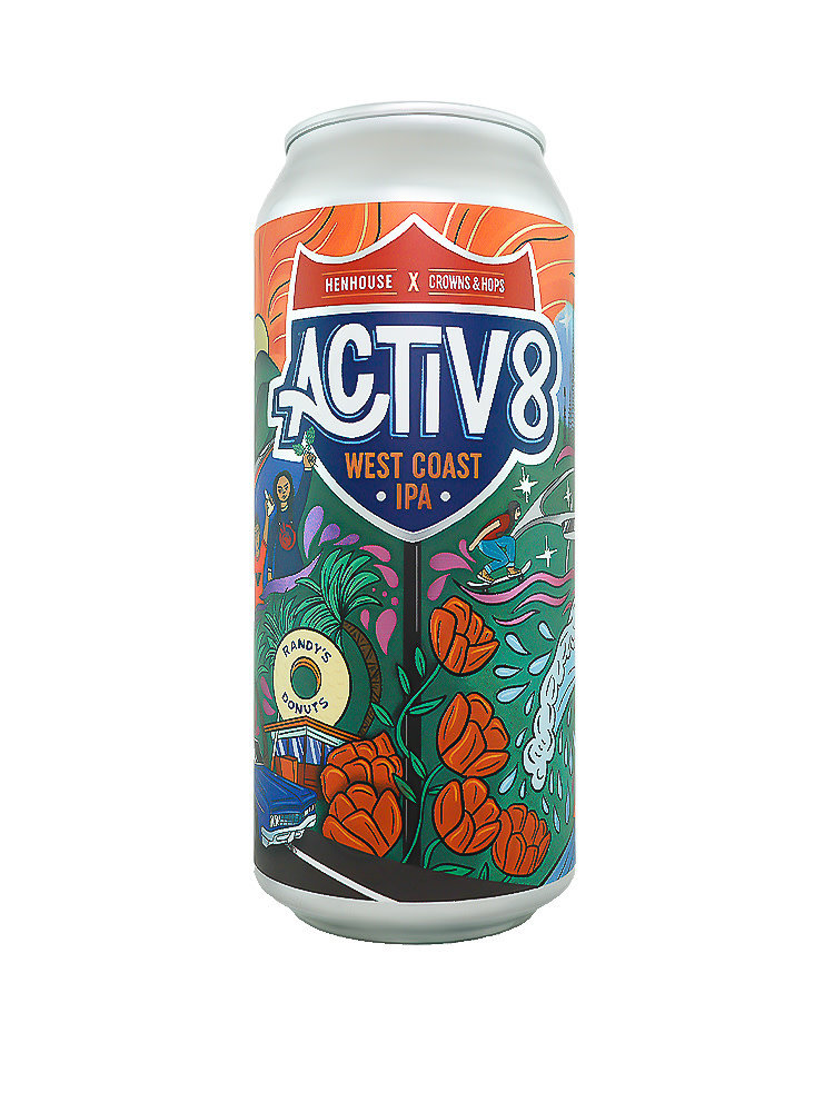 Great Notion Brewing/HenHouse Brewing/Crowns & Hops Brewing " Activ8" West Coast IPA 16oz can - Portland, OR