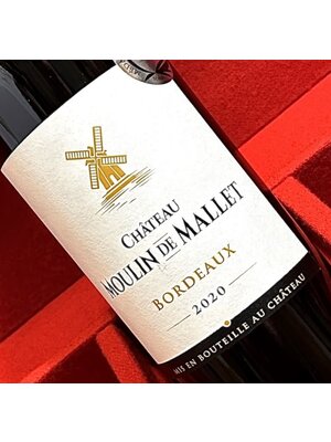 Chateau Moulin De Mallet 2020 Bordeaux - JUNE WINE OF THE MONTH!