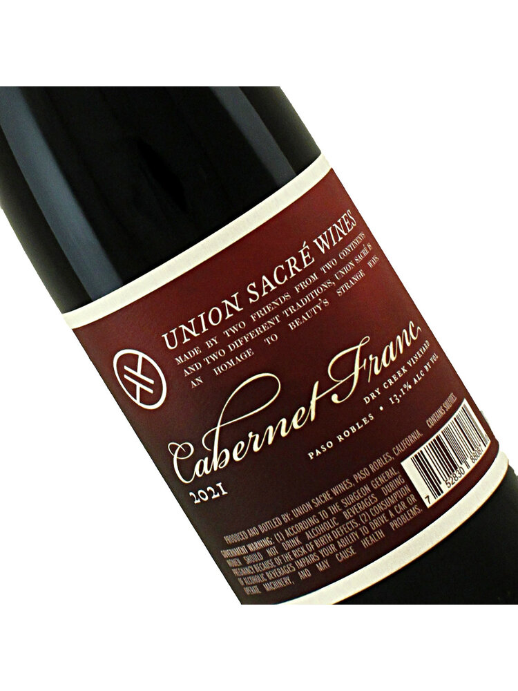 Union Sacre 2024 Cabernet Franc, Dry Creek Vineyards, Paso Robles