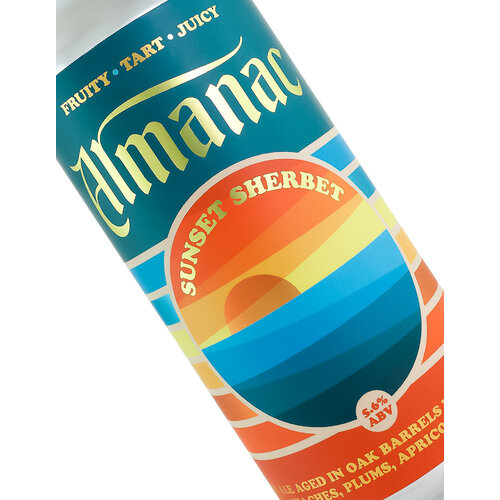 Alamanac Beer Co. "Sunset Sherbet" Sour Ale Aged In Oak Barrels 16oz can - Alameda, CA Alamanac Beer Co. "Sunset Sherbet" Sour Ale Aged In Oak Barrels 16oz can - Alameda, CA