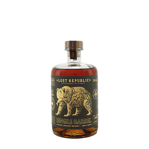 Lost Republic Cask Strength Single Barrel Straight Bourbon Whiskey, Sonoma County