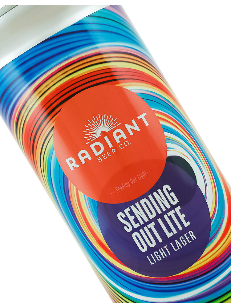 Radiant Beer Co "Sending Out Lite" Light Lager 16oz can- Anaheim, CA