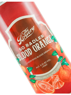 The Bruery "So Radler" Blood Orange Lager 16oz can - Placentia, CA