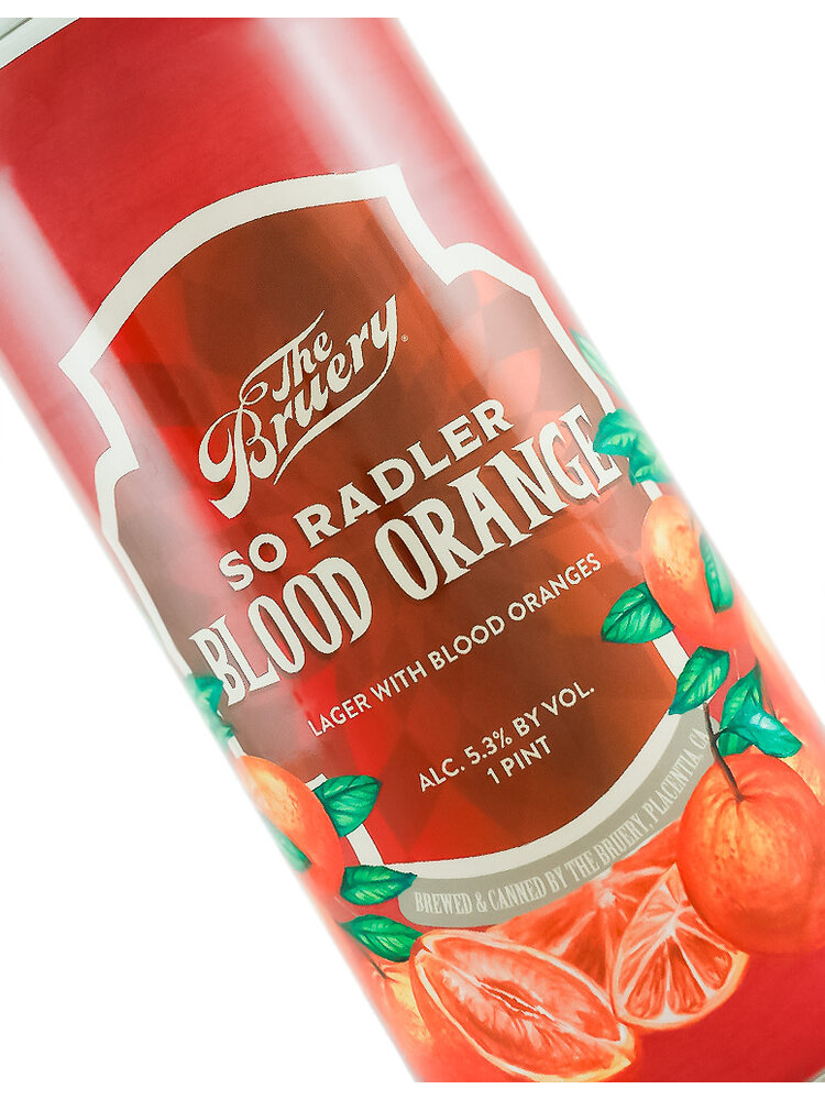 The Bruery "So Radler" Blood Orange Lager 16oz can - Placentia, CA