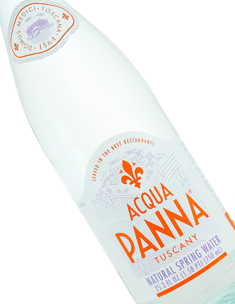 Acqua Panna Natural Spring Water 750ml glass, Italy