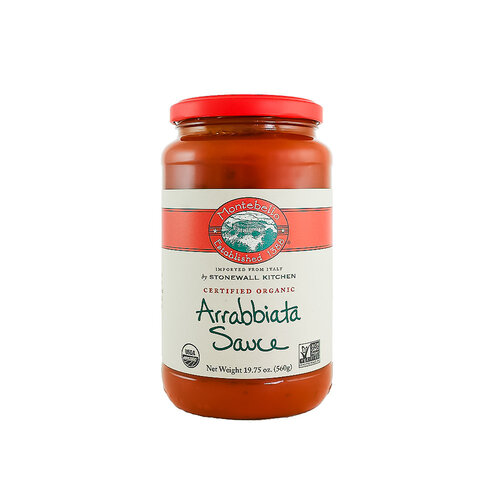 Montebello Arrabbiata Sauce Certified Organic 19.75oz Jar, Italy