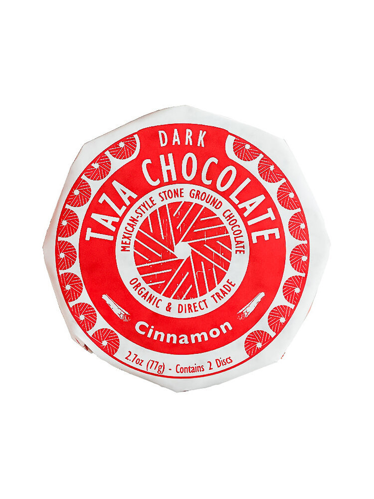 Taza Dark Chocolate "Cinnamon" Mexican-Style Stone Ground Chocolate 2.7oz Disc, Somerville, Massachusetts