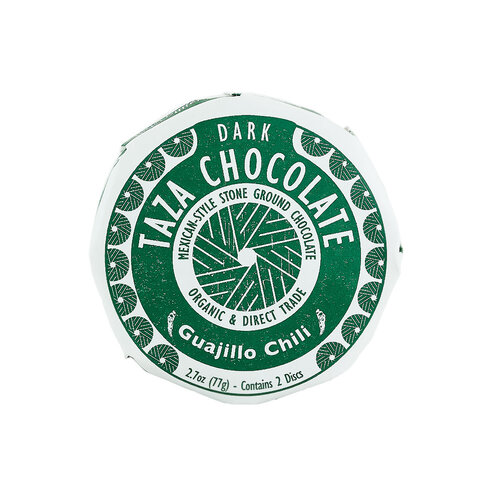 Taza Dark Chocolate "Guajillo Chili" Mexican-Style Stone Ground Chocolate 2.7oz Disc, Somerville, Massachusetts