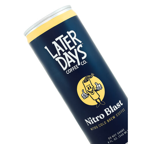 Later Days Coffee Co. Nitro Blast with Cold Brew Coffee 8oz Later Days Coffee Co. Nitro Blast with Cold Brew Coffee 8oz