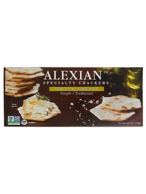 Alexian Cracker Olive Oil & Sea Salt 4oz Box, New Jersey