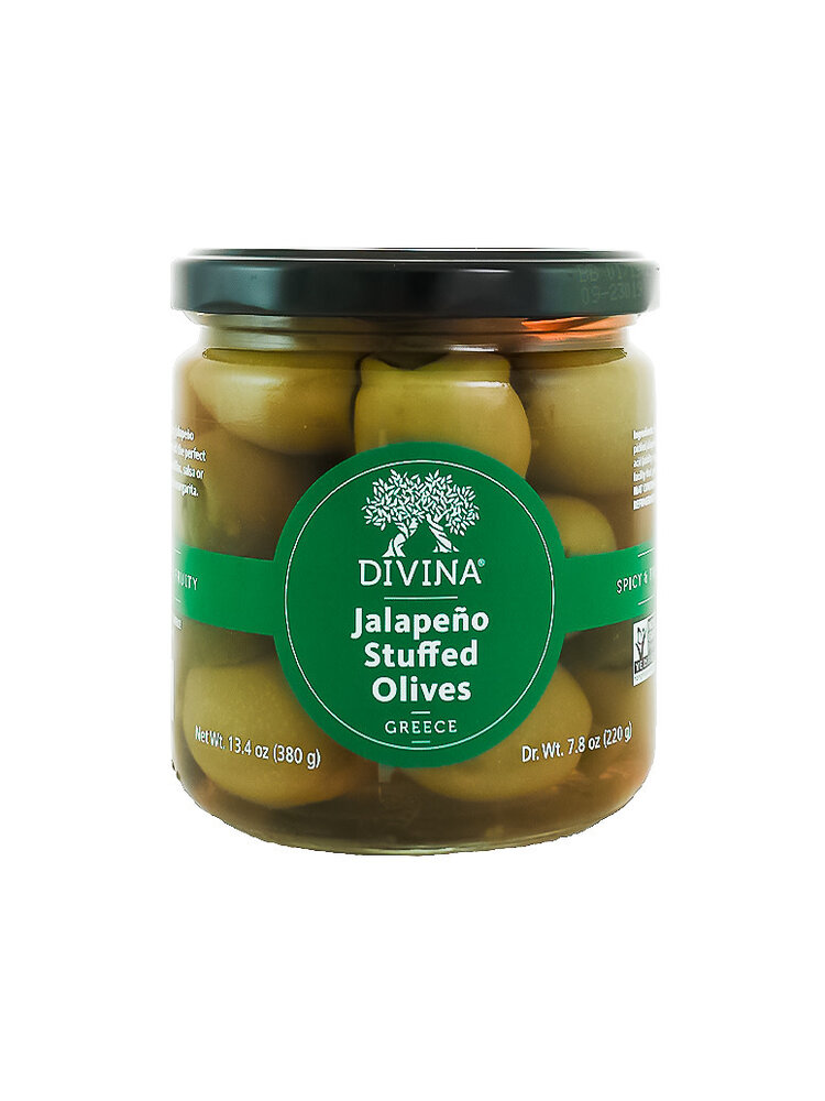 Divina Jalapeno Peppers Stuffed Olives 7.8oz, Greece