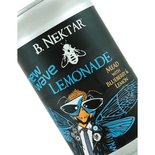 B. Nektar Meadery "New Wave Lemonade" Blueberry & Lemon Mead 12oz can - Ferndale, MI