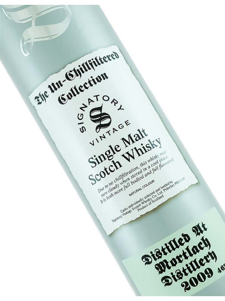Signatory "The Un-Chillfiltered Collection"  Vintage 2009 Mortlach Distillery Speyside Single Malt Scotch Whisky